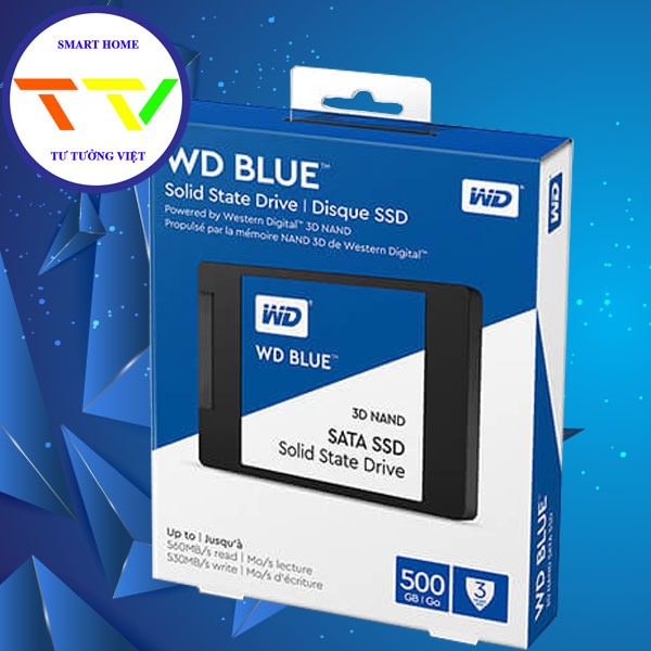 Ổ CỨNG SSD WD BLUE 500GB SATA 3 - CHÍNH HÃNG QUẢNG NGÃI