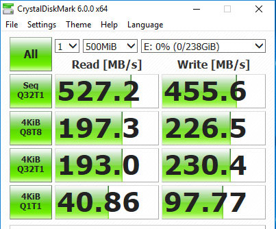 tốc độ SSD Lexar